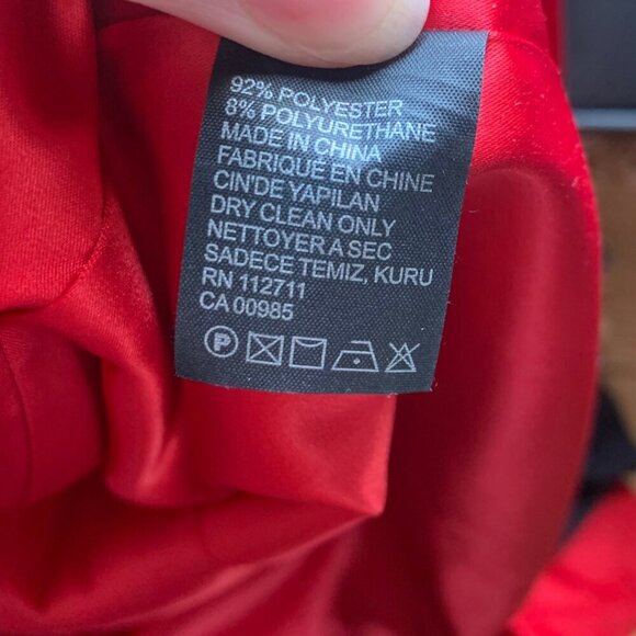 JayGodfrey Memphis Strapless Red Dress Womens Size 4 - Picture 9 of 10